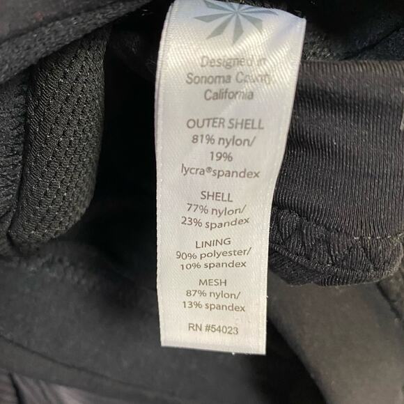 Athleta Transcendence Black Stripe Tank Bra Active Top Size Small - Picture 8 of 9